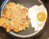 半熟目玉焼きも一緒に！牡蠣おこ風おやき作り方6写真