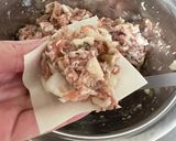 皮はパリパリ！中は、ジューシー焼き焼売作り方2写真
