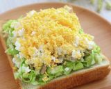 春満開♡春キャベツとツナのミモザトースト作り方7写真