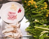 菜の花とベーコンのペペロンチーノ風作り方2写真