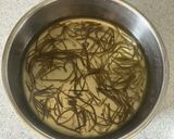 湯豆腐リメイク　和風カルボナーラ作り方1写真