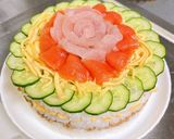簡単☆写真映え間違いなし！寿司ケーキ♡作り方3写真