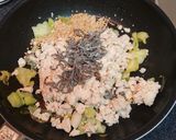 朝たん☆鶏むね肉の具沢山TKG作り方5写真