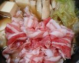 簡単！激ウマ！豚バラ白菜の中華風ミルク鍋作り方5写真