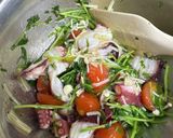 蛸と豆苗のアヒージョ風おとぅまみ作り方6写真