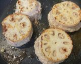 サクッとレンコン挟みハンバーグ作り方7写真