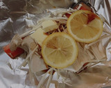 蒸籠でも♡キノコと鮭のホイル焼き作り方3写真