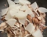 舞茸と大根のニラ玉和風餡かけ作り方9写真