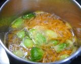 簡単！芽キャベツとたまごのお味噌汁作り方2写真
