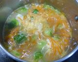 簡単！芽キャベツとたまごのお味噌汁作り方3写真