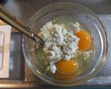 和風オムレツ★納豆のふんわり豆腐卵包み作り方1写真
