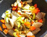 セロリの入った豚汁 発酵玉葱作り方4写真