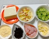 豆腐サラダ*レーズンとリンゴ入れます作り方1写真