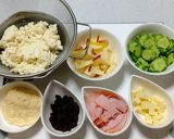 豆腐サラダ*レーズンとリンゴ入れます作り方2写真
