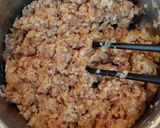 鶏そぼろご飯作り方1写真