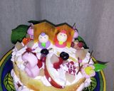 ひな祭り子供デコレーション春色Cake♪作り方5写真