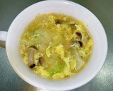 白菜消費に！ふわふわとろとろ中華スープ作り方5写真