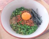 大豆麺使用！まぜそば作り方7写真