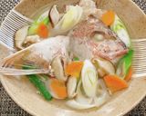 ごま油香る〜鯛のアラで潮汁♪作り方6写真