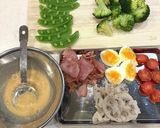スナップえんどうとベーコン、卵のサラダ作り方7写真