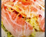 レンジで豚バラとキャベツの酒蒸し♫作り方14写真