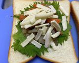 蓮根きんぴらと油揚げのホットサンド作り方5写真