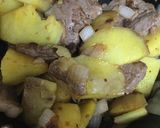 ステーキ牛肉とさつまいもの「八宝醤」炒め作り方4写真