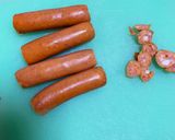 ソーセージのくるくるサンド作り方1写真