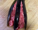 茄子のひき肉挟み作り方3写真