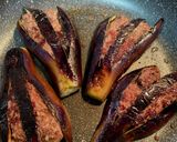 茄子のひき肉挟み作り方5写真