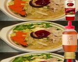 美味ドレ蜂蜜コチュジャンナンプラー鍋饂飩作り方1写真