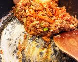 玄米で♡♡そぼろキムチ炒飯作り方1写真