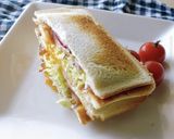 とろ～り半熟卵★キャベツホットサンド作り方14写真
