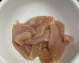 薄切りムネ肉のオイスターマヨ焼き♡作り方2写真