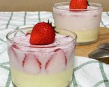 手軽な材料で！２層のなめらか苺プリン作り方6写真