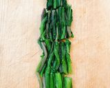 紅菜苔（コウサイタイ）の辛子醤油和え作り方3写真