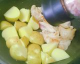 天然だし★鶏モモ肉と新じゃが★基本の煮物作り方5写真