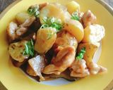 天然だし★鶏モモ肉と新じゃが★基本の煮物作り方12写真