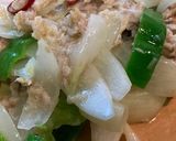ツナとタマネギとピーマンのカンタンパスタ作り方4写真