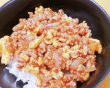 合挽きミンチ丼☆丸めないハンバーグ丼ぶり作り方9写真