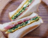 ほうれん草のオムレツサンドイッチ作り方7写真