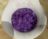 むらさき芋のお粥　離乳食　フリージング作り方4写真