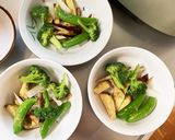 根菜茄子さっぱりきな粉ポン味野菜炒作り方4写真