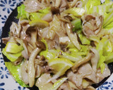 豚肉ときのこの生姜塩レモン炒め作り方7写真