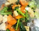 簡単！冷凍豆腐の小松菜炒め作り方3写真