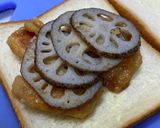 照り焼きチキンと蓮根のホットサンド作り方4写真