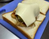 照り焼きチキンと蓮根のホットサンド作り方6写真