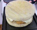 イングリッシュマフィンでホットサンド作り方5写真