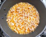 豚ひき肉とニラとトロロのピリ辛焼きうどん作り方4写真