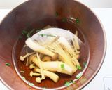 白だしだけできのこ汁作り方3写真